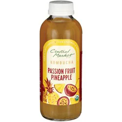 Central Market Organic Kombucha - Passionfruit Pineapple - 16 oz