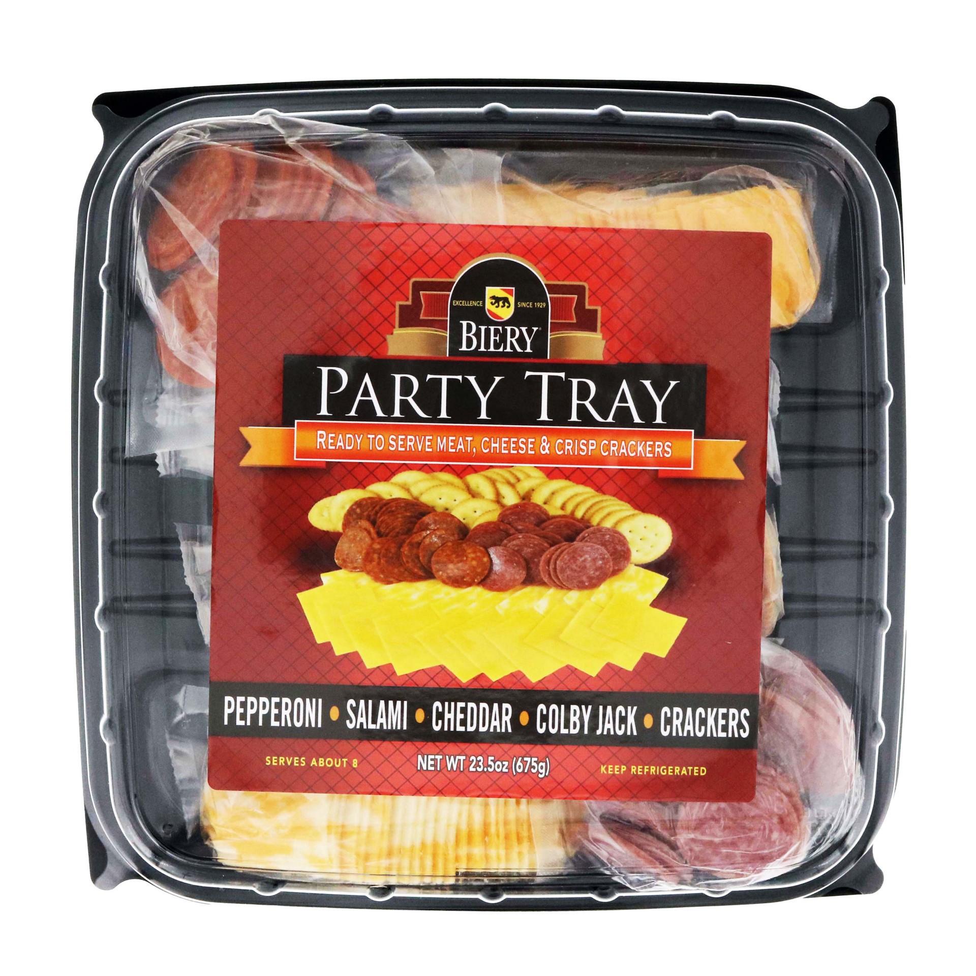 slide 1 of 1, Biery Pepperoni, Salami & Cheese Party Tray, 23.5 oz