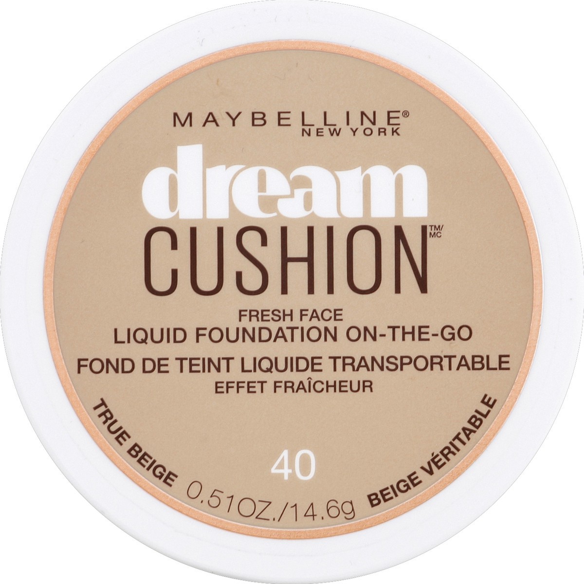 slide 3 of 3, Maybelline Dream Cushion Foundation 40 True Beige, 1 ct