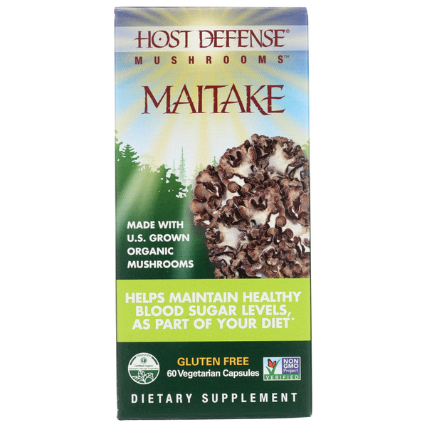 slide 1 of 1, Host Defense Maitake Cellular Support Vegetarian Capsules, 60 ct