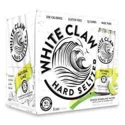 White Claw 6 Pack Spiked Natural Lime Hard Seltzer 6 ea