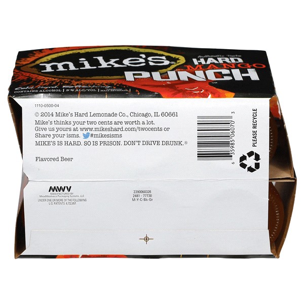 slide 3 of 17, Mike's Premium Malt Beverage Hard Mango Beer 6 ea, 6 ct; 12 oz