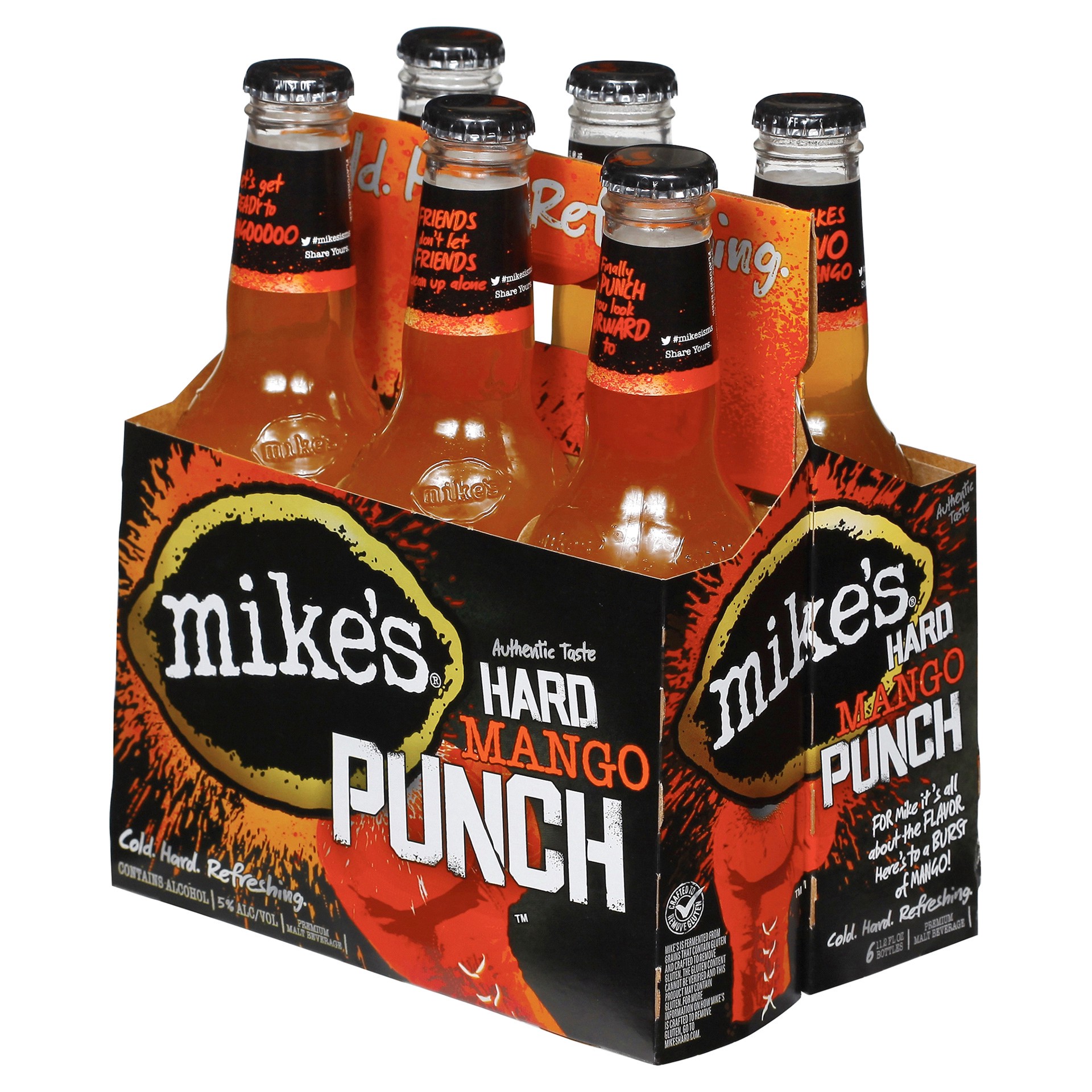 slide 9 of 17, Mike's Premium Malt Beverage Hard Mango Beer 6 ea, 6 ct; 12 oz