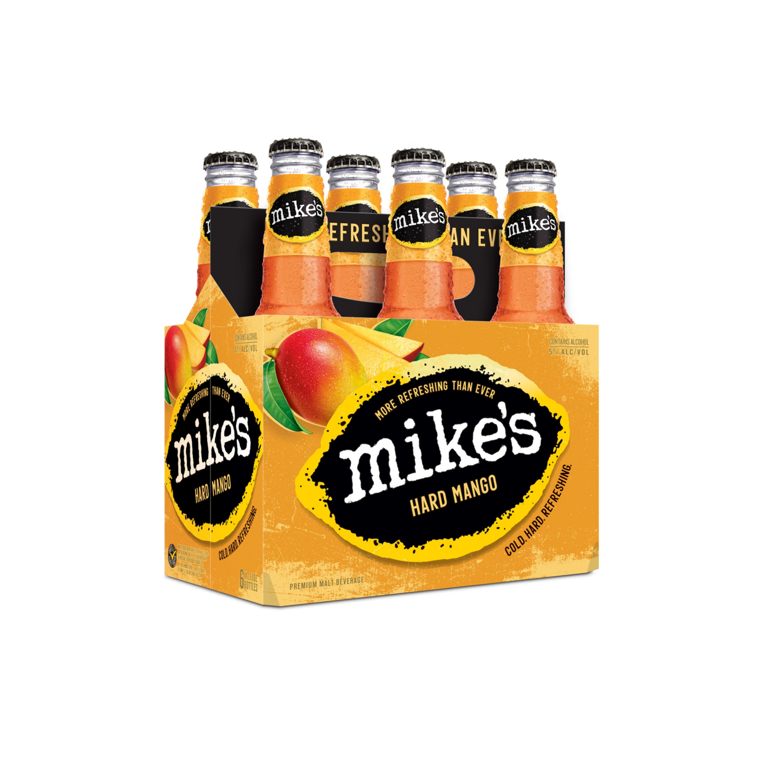 slide 1 of 17, Mike's Premium Malt Beverage Hard Mango Beer 6 ea, 6 ct; 12 oz