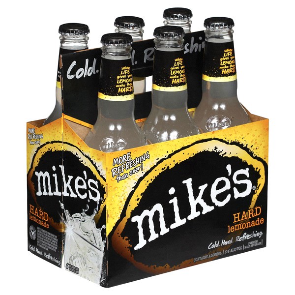 slide 5 of 21, Mike's Premium Malt Beverage Hard Lemonade Beer 6 ea, 6 ct; 11.2 oz