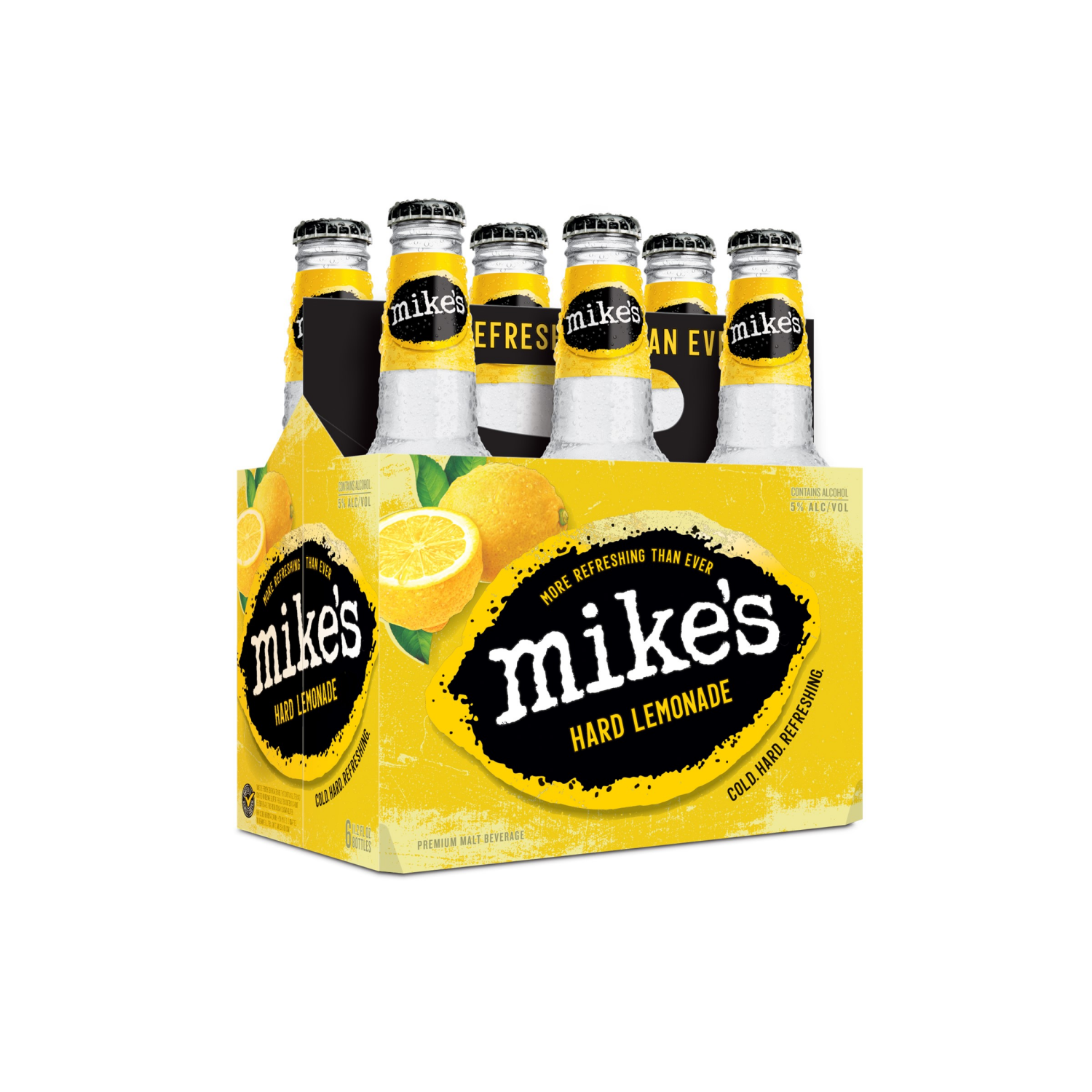 slide 1 of 21, Mike's Premium Malt Beverage Hard Lemonade Beer 6 ea, 6 ct; 11.2 oz
