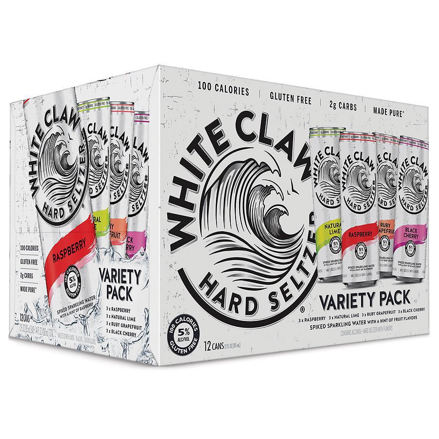 slide 2 of 3, White Claw Variety Pack No.1 12pk, 12 ct; 12 oz