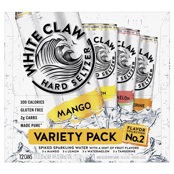 slide 3 of 5, White Claw Hard Seltzer Variety Pack #2. 12 ct , 12 ct; 12 oz