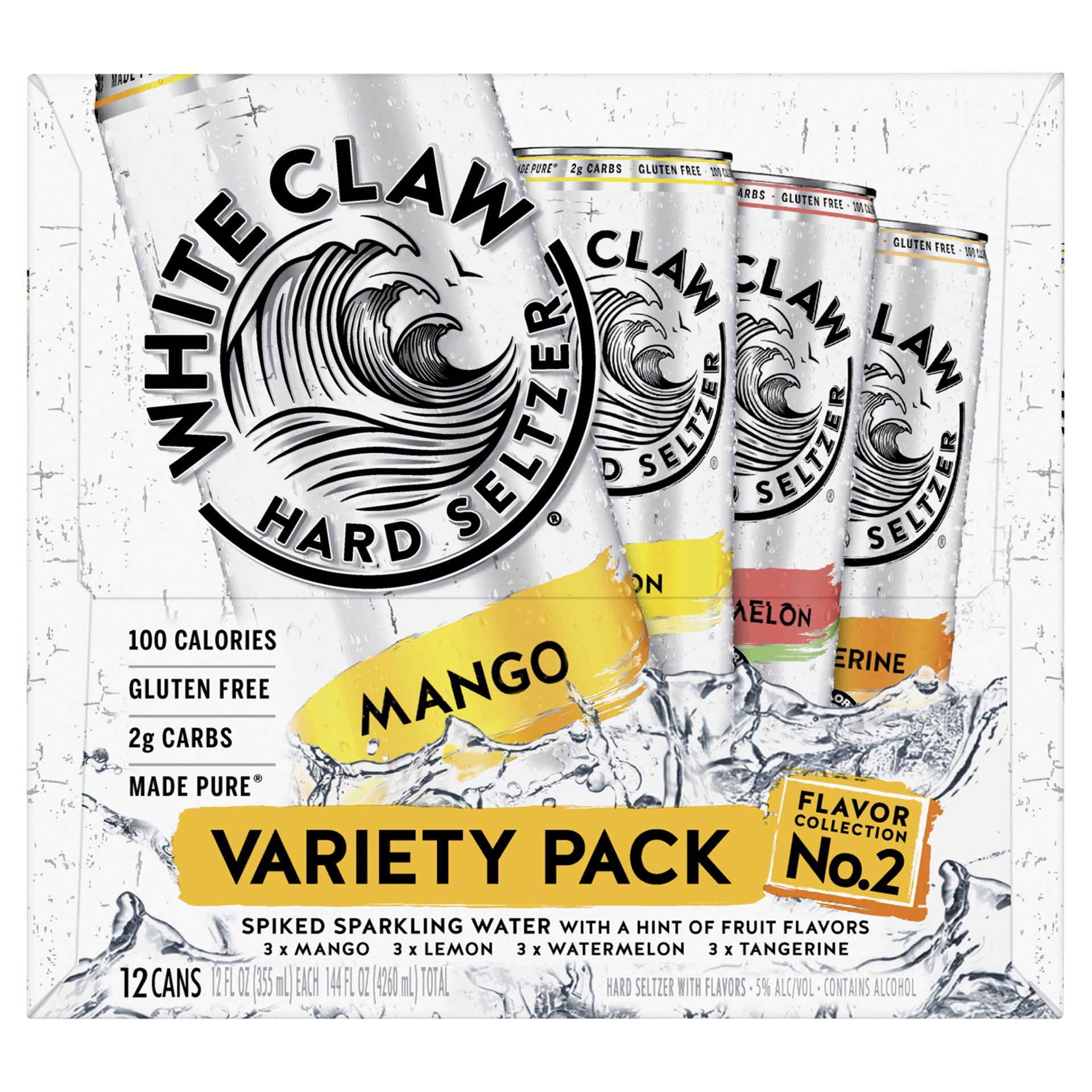 slide 4 of 5, White Claw Hard Seltzer Variety Pack #2. 12 ct , 12 ct; 12 oz
