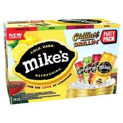Mike's Hard Lemonade Chillin' & Grillin', 24 Pack, 12 fl oz Cans, 5% ABV