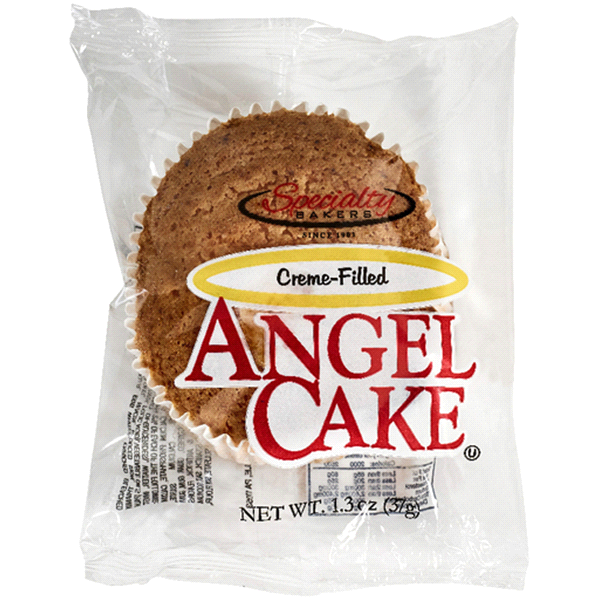 slide 1 of 1, Specialty Bakers Cream Filled Angel Food Cake, 1.3 oz