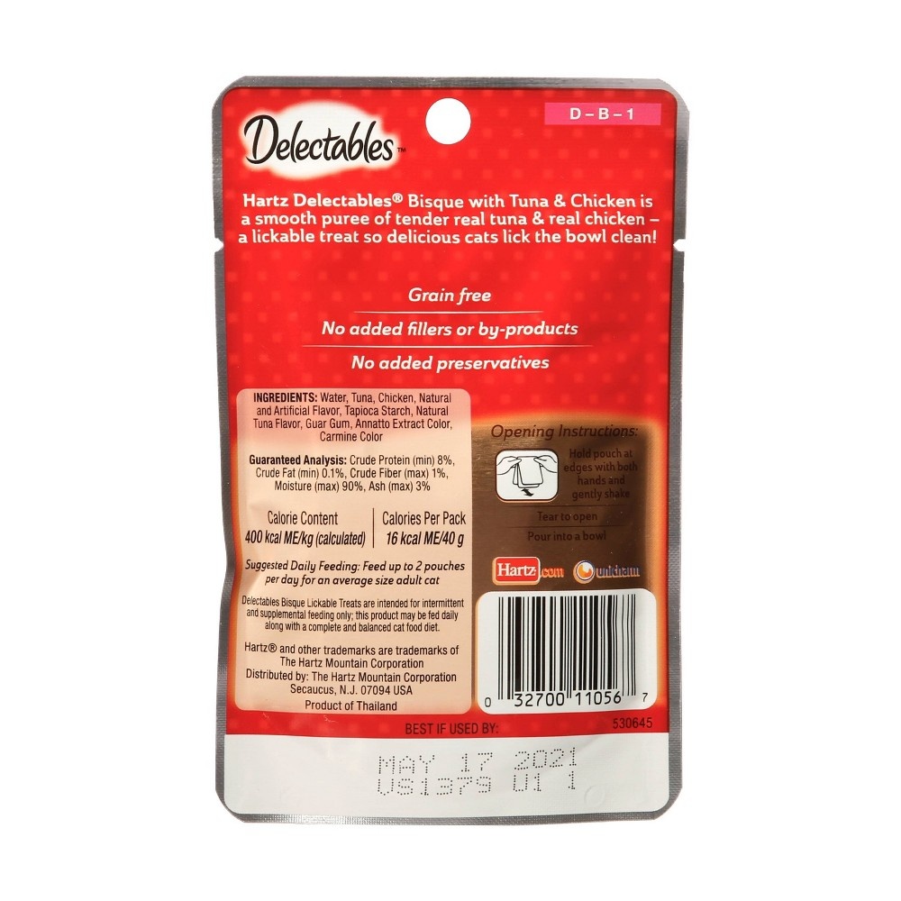 slide 2 of 4, Delectables Bisque Tuna & Chicken Lickable Cat Treats, 1.4 oz