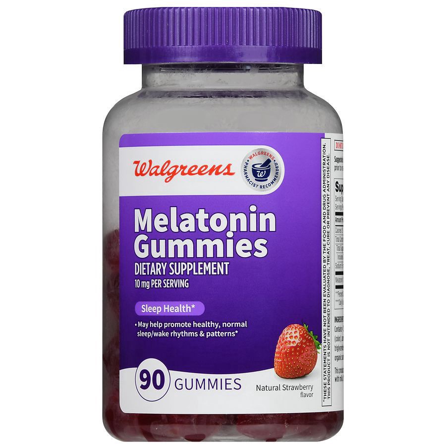 slide 5 of 5, Walgreens Melatonin Gummies 10 mg, 90 ct