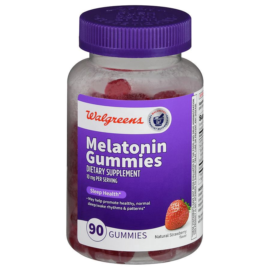 slide 1 of 5, Walgreens Melatonin Gummies 10 mg, 90 ct