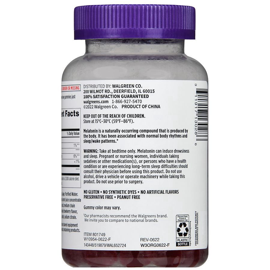 slide 3 of 5, Walgreens Melatonin Gummies 10 mg, 90 ct