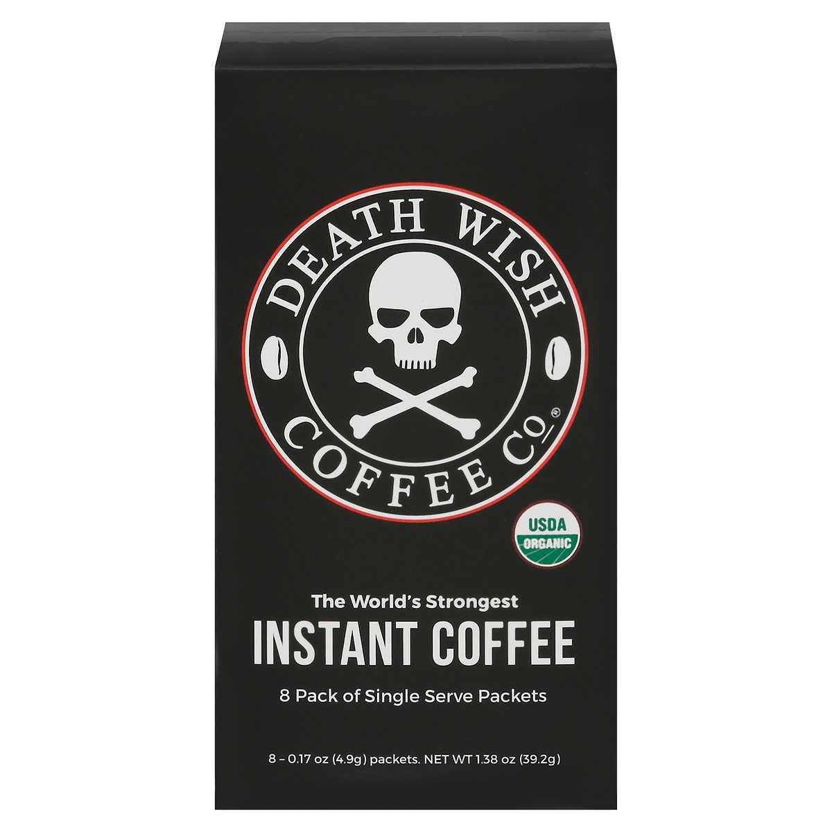 slide 1 of 1, Death Wish Coffee Co. Instant Coffee Packets- 8 ct, 8 ct