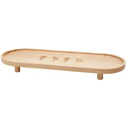 Holiday Home Rubber Wood Footed Charcuterie Board, 1 ea
