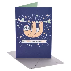 American Greetings Funny Birthday Card (Sloth)