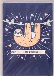 American Greetings Napping Sloth Funny Birthday Card - 1 pc