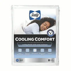 Sealy Cooling Comfort Fitted Mattress Protector, King