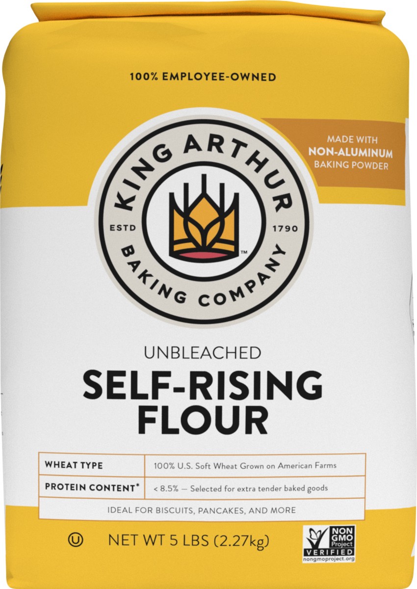 slide 1 of 6, King Arthur Unbleached Self Rising Flour, 5 lb