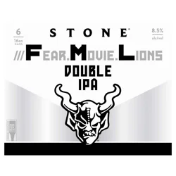Stone ///Fear. Movie. Lions Hazy Double IPA 16oz 6pk Cans