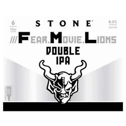 Stone ///Fear. Movie. Lions Hazy Double IPA 16oz 6pk Cans