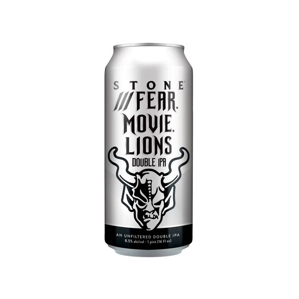 slide 4 of 4, Stone ///Fear. Movie. Lions Hazy Double IPA Beer 6 ea, 6 ct; 16 oz