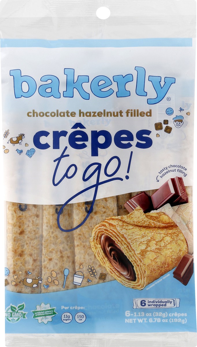 slide 12 of 12, bakerly Chocolate Filled Crepes, 6.78 oz