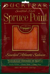 Ducktrap River of Maine Spruce Point Traditional Cold Smoked Atlantic Salmon 8 oz