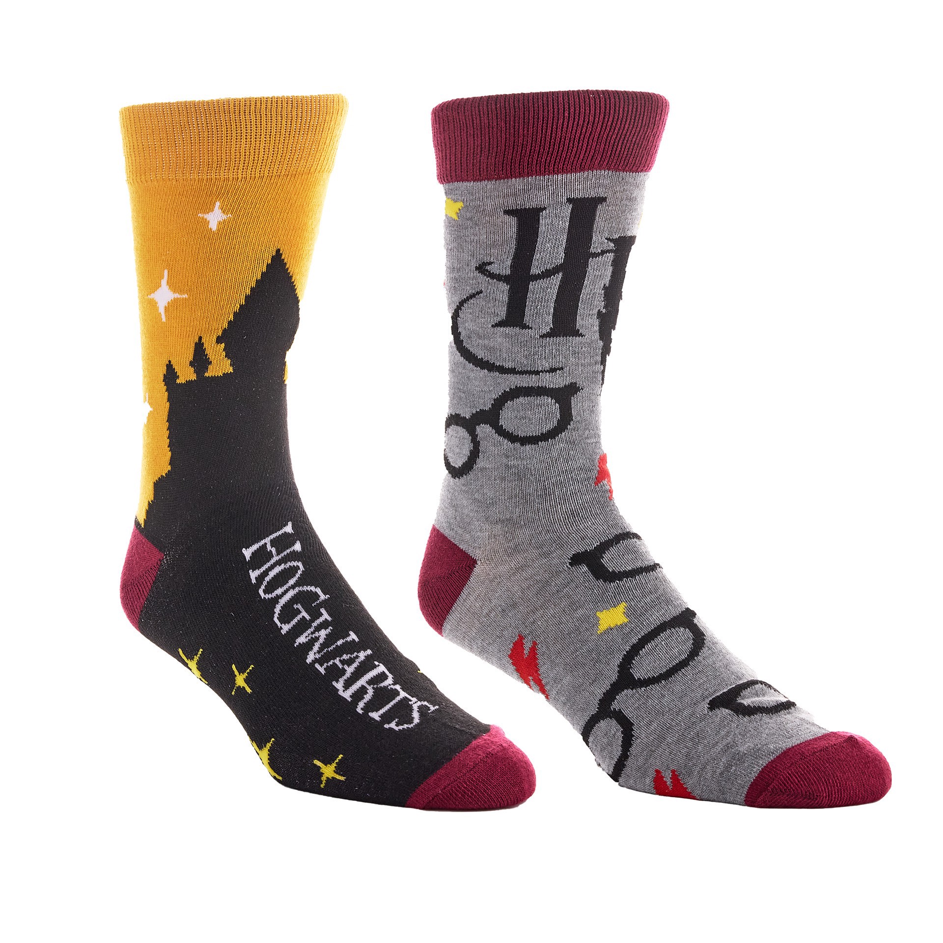slide 2 of 2, Bioworld Harry Potter Crew Sock Set, 10.5 in x 3.5 in x 1.1 in