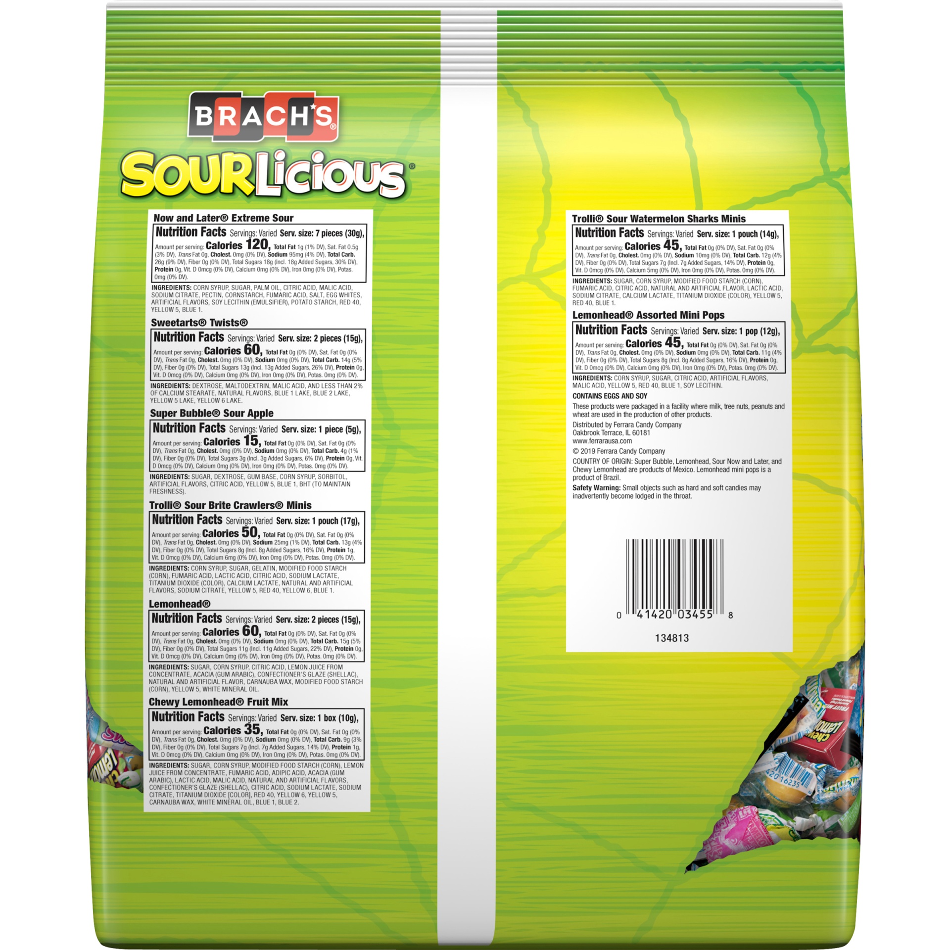 slide 2 of 8, Brach's Sourlicious Mix, 170 ct