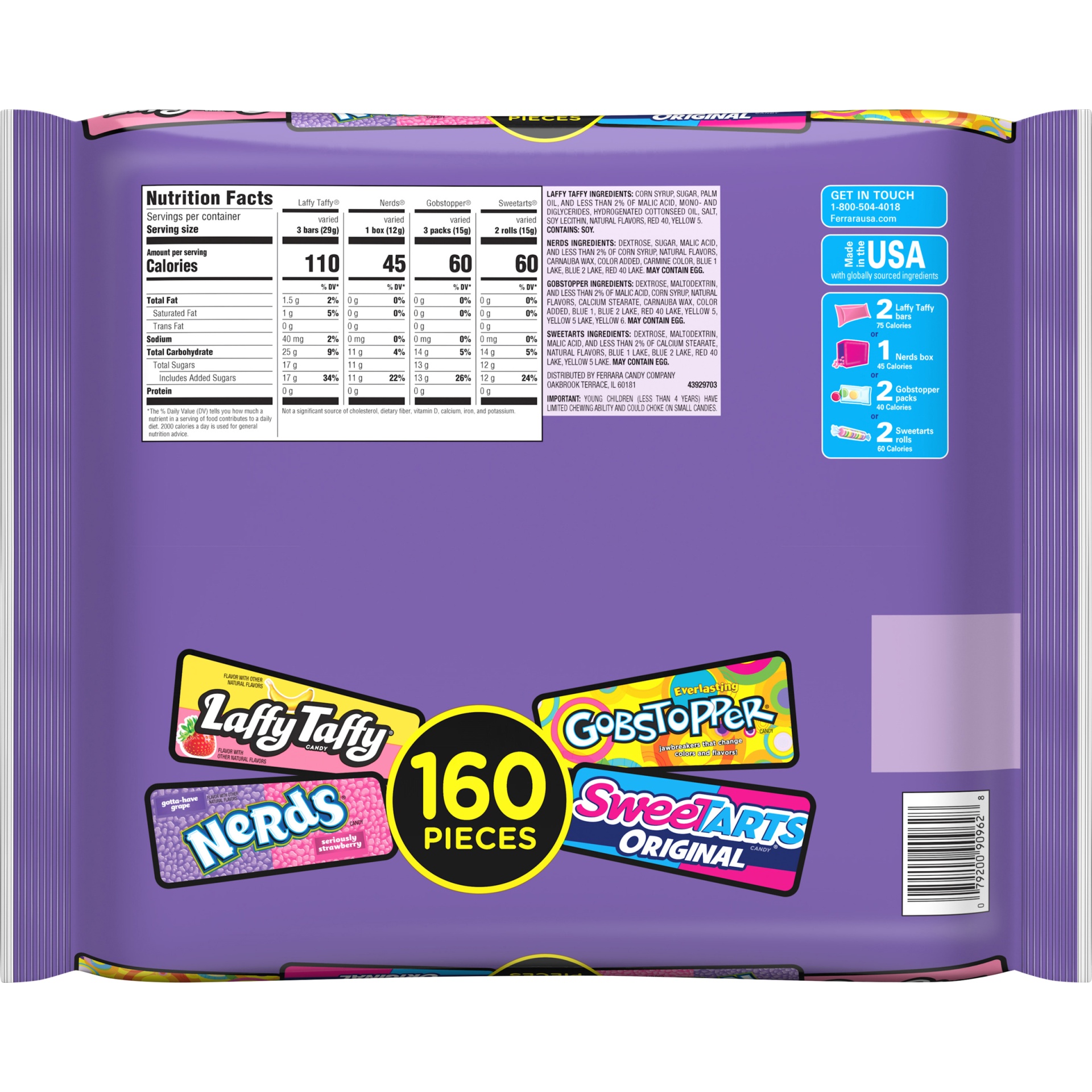 slide 6 of 6, Nestlé Assorted Sugar Laydown Bag, 46 oz