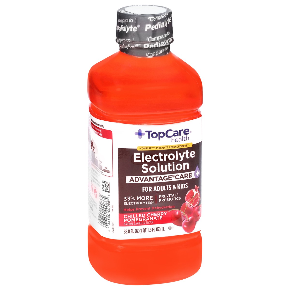 slide 6 of 16, TopCare Health Advantage Care+ Chilled Cherry Pomegranate Electrolyte Solution 33.8 fl oz, 33.8 fl oz