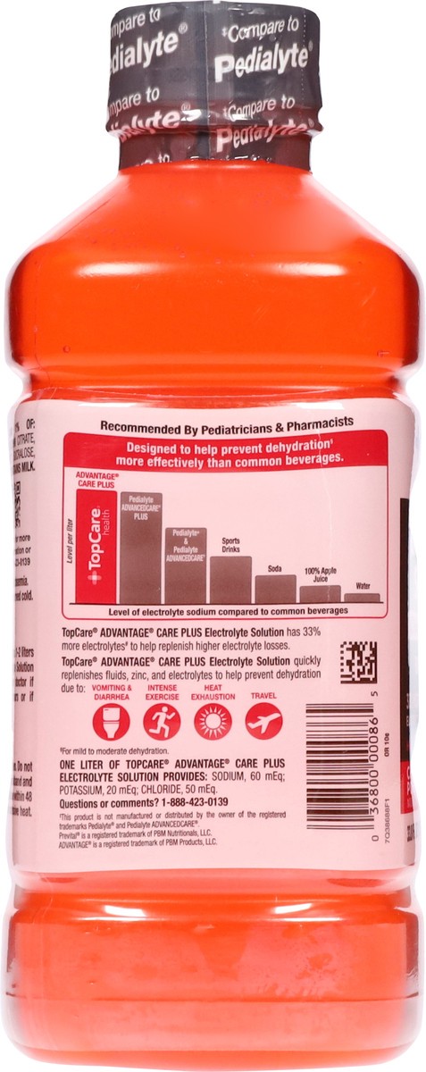 slide 10 of 16, TopCare Health Advantage Care+ Chilled Cherry Pomegranate Electrolyte Solution 33.8 fl oz, 33.8 fl oz