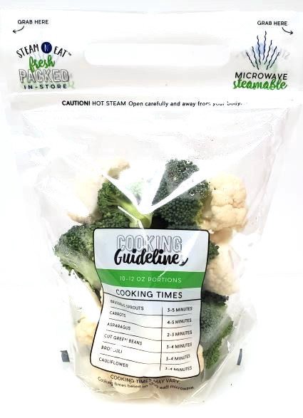 slide 1 of 1, Stm Broc & Cauliflower, per lb
