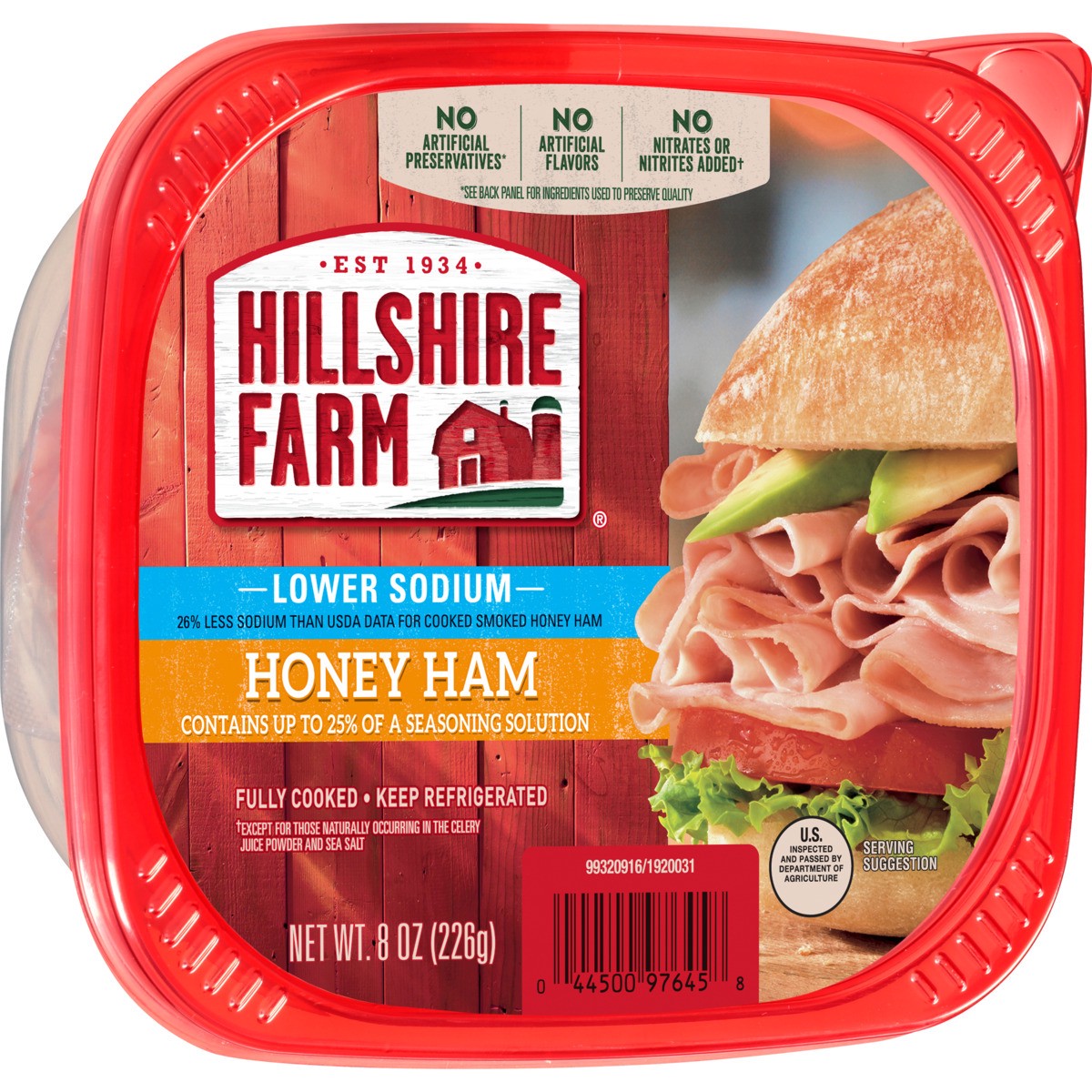 slide 2 of 8, Hillshire Farm® honey ham, lower sodium, 8 oz