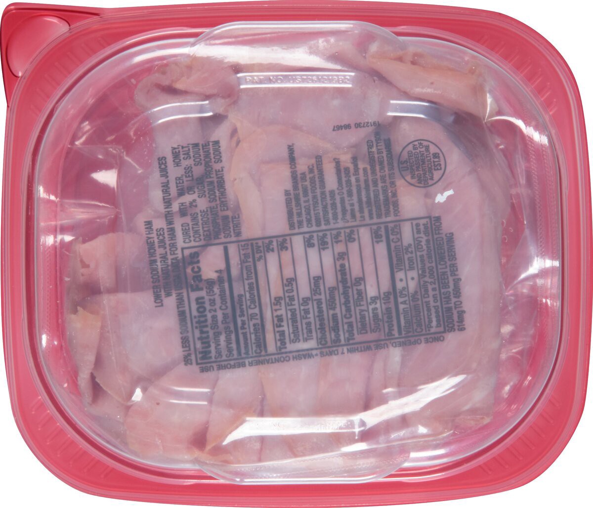 slide 3 of 8, Hillshire Farm Ultra Thin Sliced Lower Sodium Honey Ham Sandwich Meat, 8 ounces, 8 oz