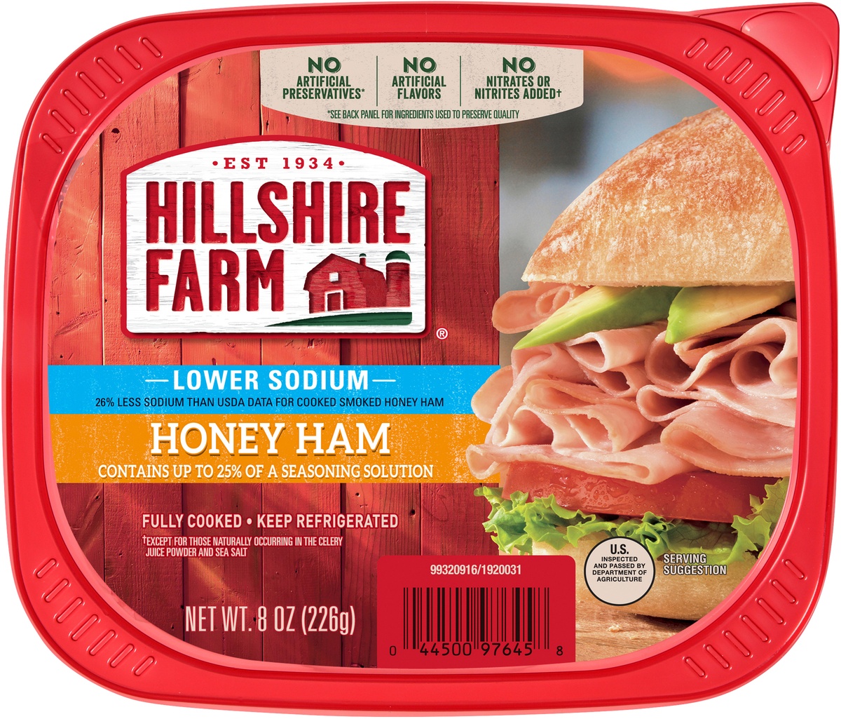 slide 8 of 10, Lower Sodium Ultra Thin Sliced Honey Ham, 8 oz