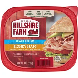 Hillshire Farm Ultra Thin Sliced Lower Sodium Honey Ham Sandwich Meat, 8 ounces