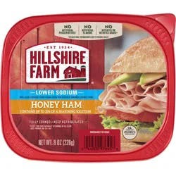 Hillshire Farm Ultra Thin Sliced Lower Sodium Honey Ham Sandwich Meat, 8 ounces