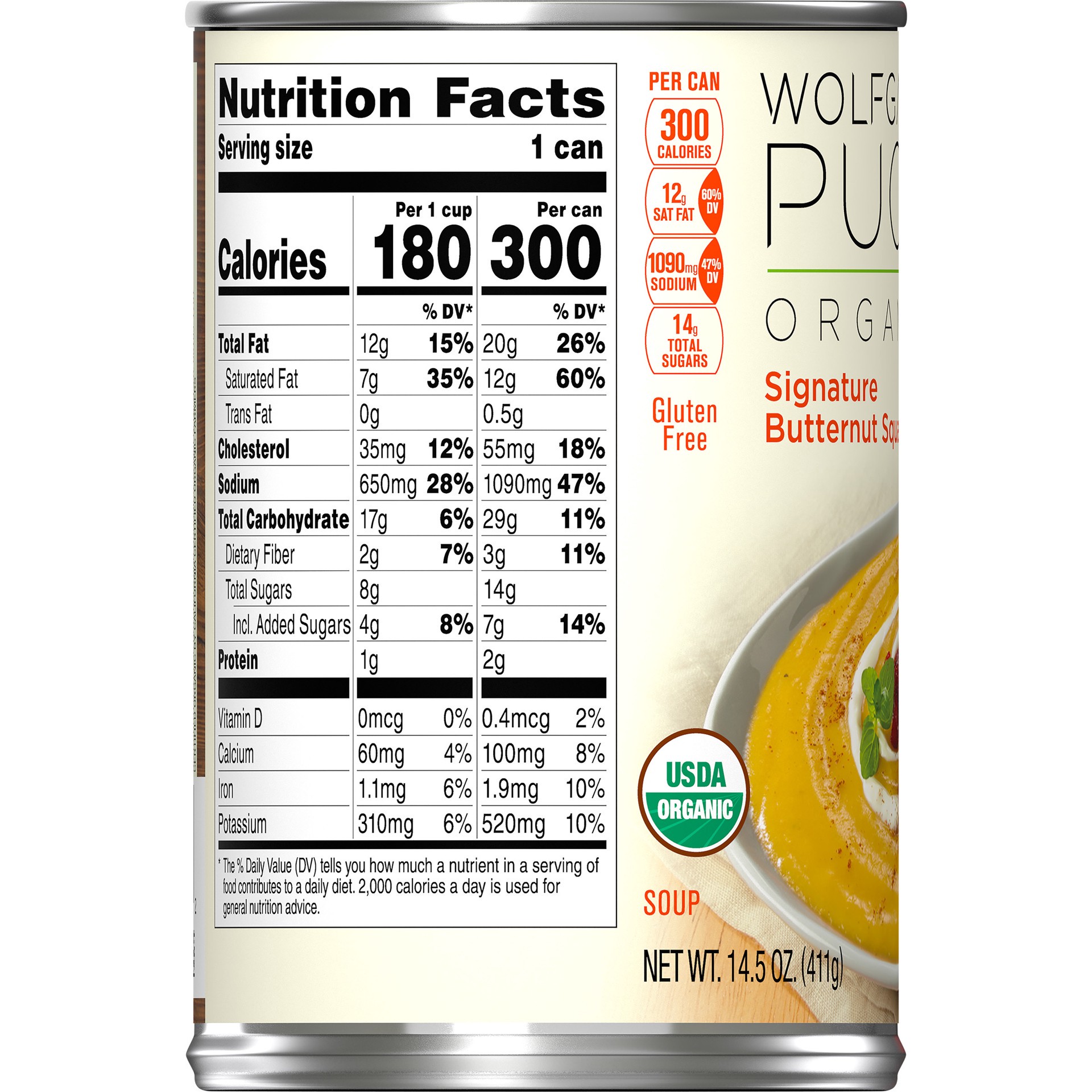 slide 3 of 5, Wolfgang Puck Organic Signature Butternut Squash Soup, 14.5 oz. Can, 14.5 oz