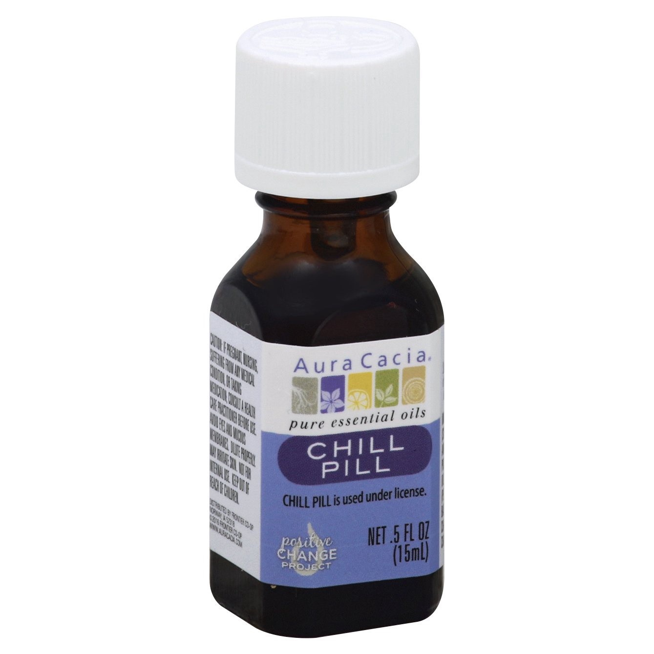 slide 1 of 1, Aura Cacia Calming Chill Pill Pure Essential Oil Blend .5 fl oz, 0.5 fl oz