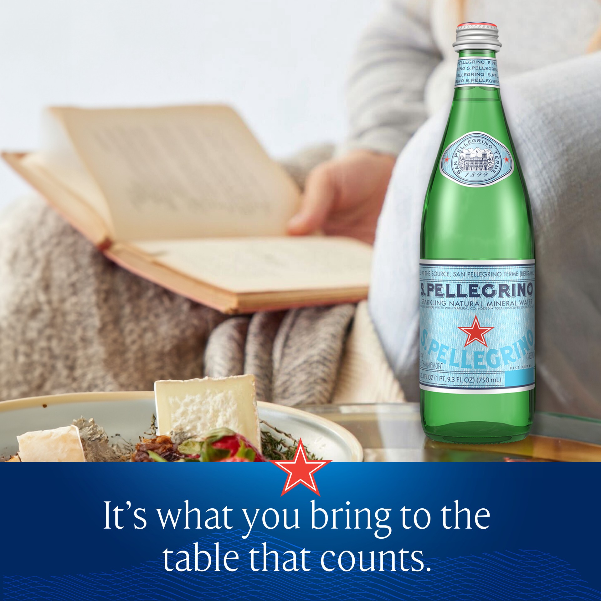 slide 6 of 7, S.Pellegrino Sparkling Natural Mineral Water, 12 Pack of Glass Bottles, 405.60 fl oz