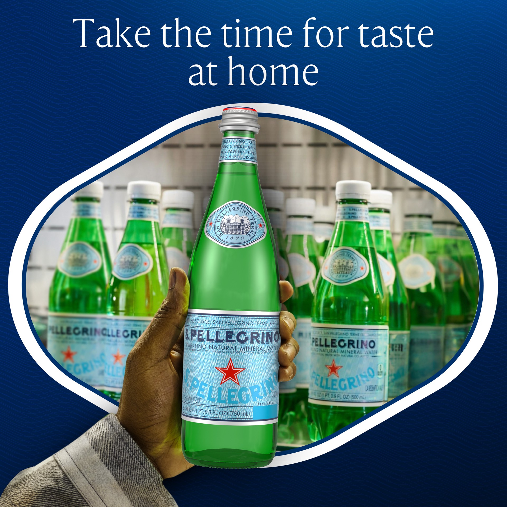 slide 2 of 7, S.Pellegrino Sparkling Natural Mineral Water, 12 Pack of Glass Bottles, 405.60 fl oz