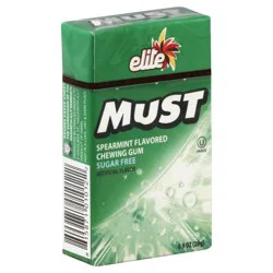 Elite Must Spearmint Sugar Free Chewing Gum 1 oz