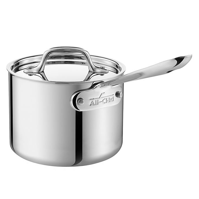 slide 1 of 1, All-Clad Stainless Saucepan, 2 qt