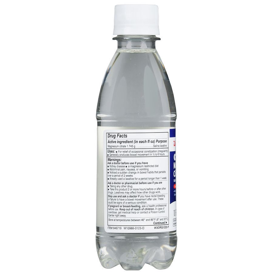 slide 5 of 5, Walgreens Magnesium Citrate Lemon, 10 fl oz