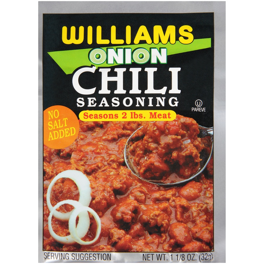 slide 1 of 3, Williams Onion Chili Seasoning, 1.125 oz