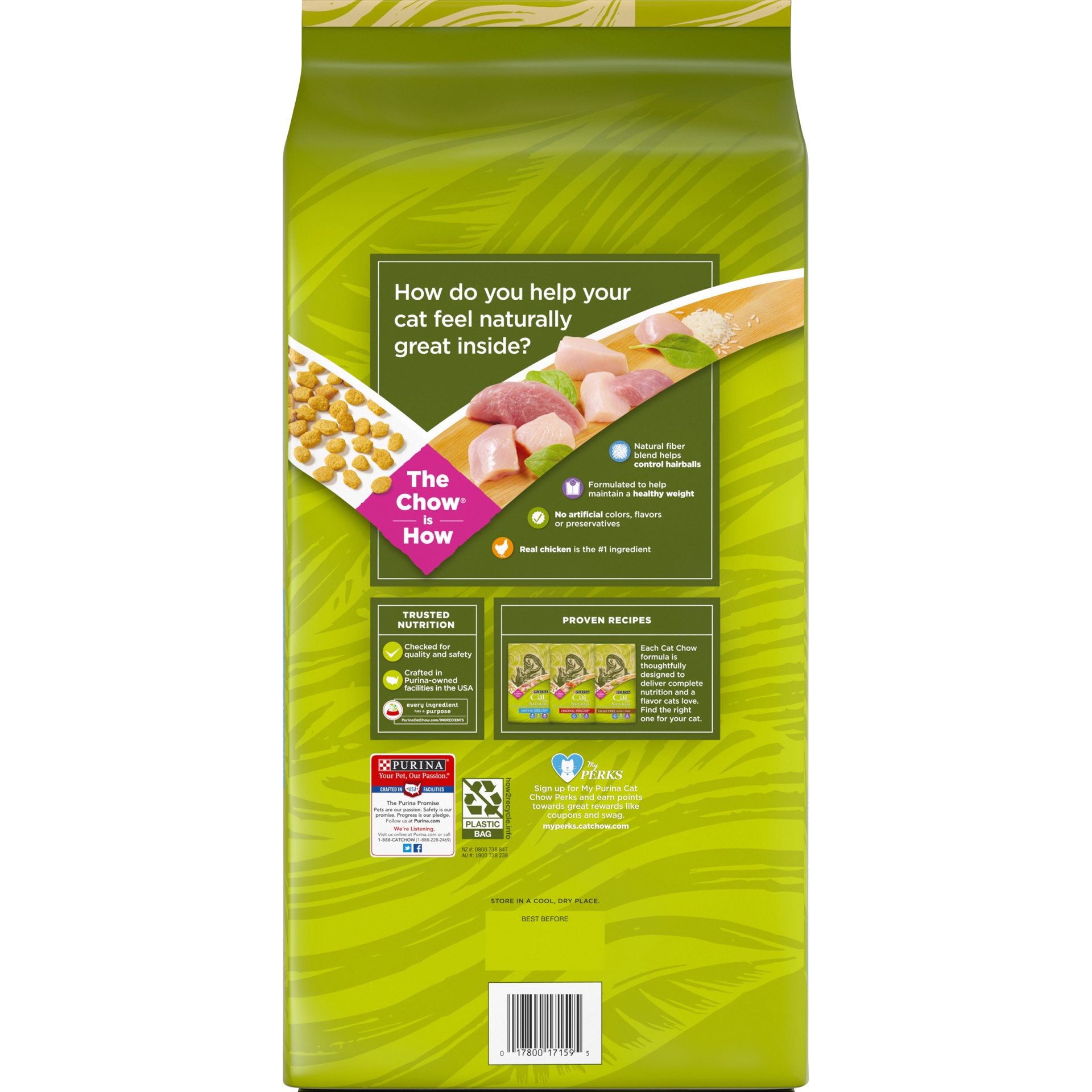 Purina Cat Chow Naturals Plus Vitamins & Minerals Indoor With Real ...